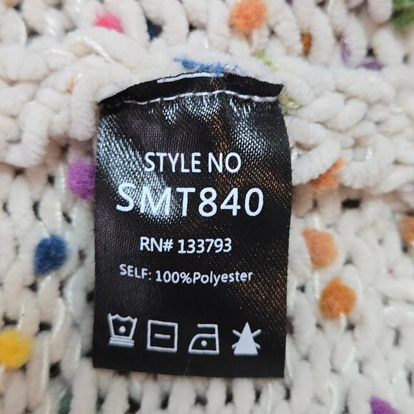 POL Confetti Turtleneck Crop Sweater Soft Size Large - Picture 6 of 7